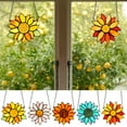thumbnail image 1 of sdhkgrrt under $5 5Pcs Sunflower Wind Chime, Sunflower Wind Chime Window Hanging Decor,Colorful Glass Pendant Craft for Home Decor,Outdoor Garden Wind Bell Decoration,Hanging Ornament for Living Room, 1 of 9