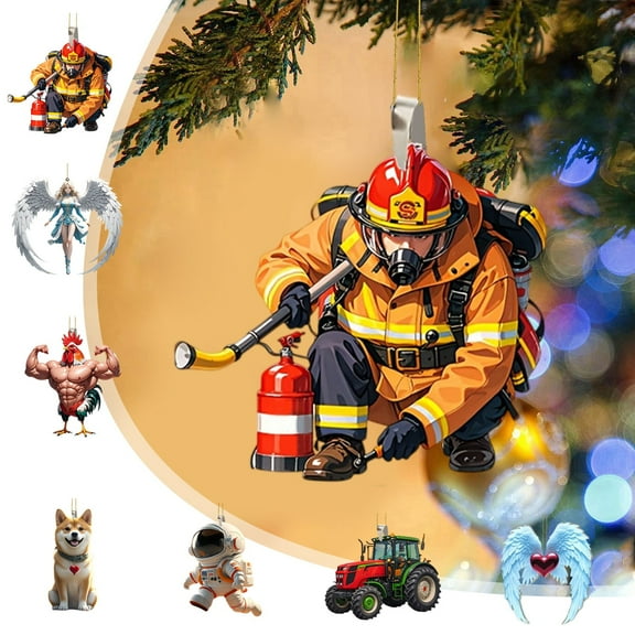 sdhkgrrt under $5 7Pcs Christmas Hanging Ornaments, Christmas Hanging Ornaments for Car,Acrylic Christmas Tree Decorations,Festive Home Decor Hanging Pendants,Christmas Gifts for Family