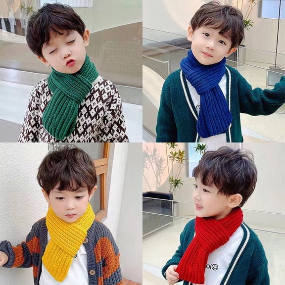 sdhkgrrt under $5 9Pcs sdhkgrrt under $5KidsScarf, 9 ColorsKidsScarfBoysBaby,Winter Warm Scarf Knit Shawl,ChildrenNeck Collar Keep Warm,ChildrenWinter Scarf Accessories,KidsCold Weather Scarf