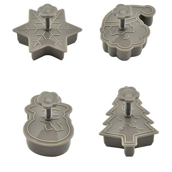 sdhkgrrt under $5 Cookie Stamps, Three-Dimensional Spring Pressing,Christmas Cookie Stamp Set,DIY Biscuit Making Molds,Baking Cookie Cutters,Christmas Tree Cookie Press