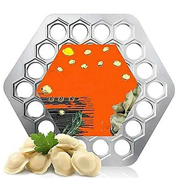 sdhkgrrt under $5 Dumpling Maker, Dumpling Maker and Mold, Manual Dumpling Machine, Multi-Cavity Dumpling Tool, Easy to Use Kitchen Gadget, for Homemade Dumplings, Food Grade Material