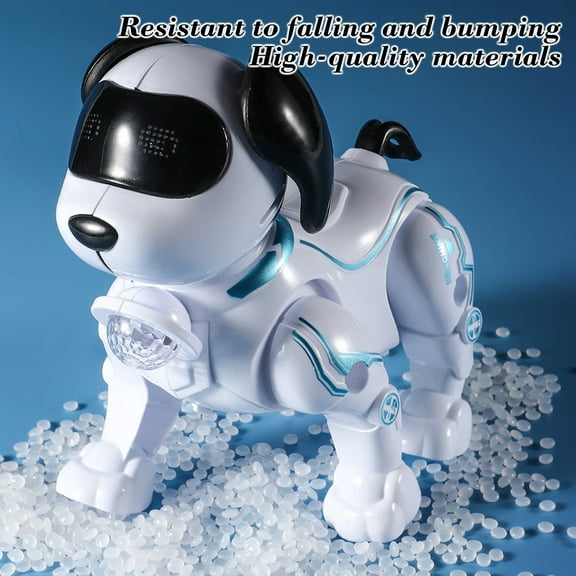 sdhkgrrt under $5 ElectronicToyDog,Children's ElectronicToyLeash Pet Dog,Interactive Walking Robot Dog with Lights and Sounds,MechanicalToyDog forKidsAges 3+,Battery Operated Animated PetToy
