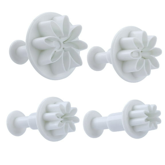 sdhkgrrt under $5 Fondant Flower Cutter, Flower Plunger Cutter, Baking Mould Tool for Fondant, Gum Paste, Marzipan, DIY Cooking, Create Detailed Chrysanthemum Shape, Easy Clean
