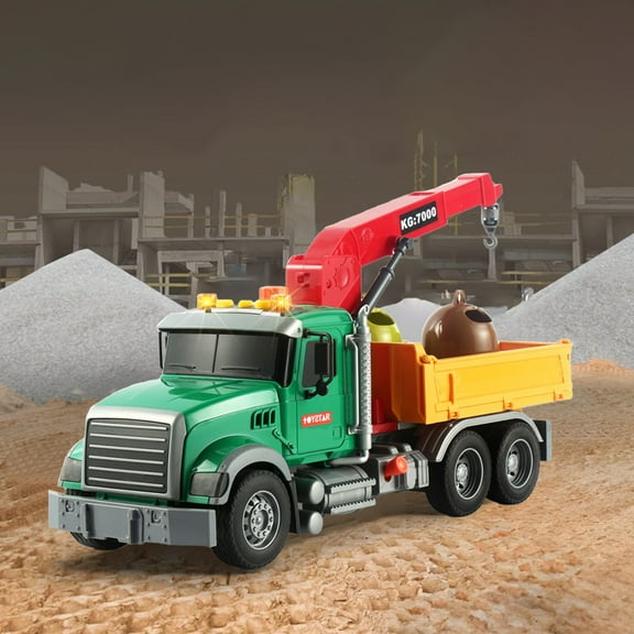 sdhkgrrt under $5 Garbage TruckToy,Children's Rubbish TruckToy,Sanitation Engineering Cleaning Car,Self Loading Tipping BinToy,Simulated Water Spray Garbage Truck,KidsEnvironment EducationToy