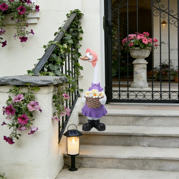 sdhkgrrt under $5 Garden Decor, Duck Garden Statue, Resin Courtyard Ornament, Realistic Animal Decor for Yard, Patio, Porch, Desktop, Pond, Farmhouse, Outdoor Lawn, Bird Bath Companion