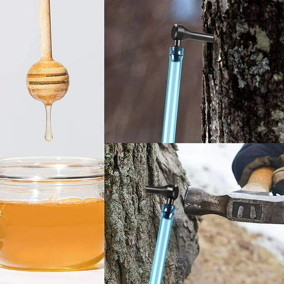 sdhkgrrt under $5 Maple Syrup Tapping Kit, 12 Set Maple Syrup Tapping Kit,Maple Tree Extractor Taps with Collection Tubes,Food Grade Plastic Spiles for Maple Syrup Making,Complete Maple Tapping