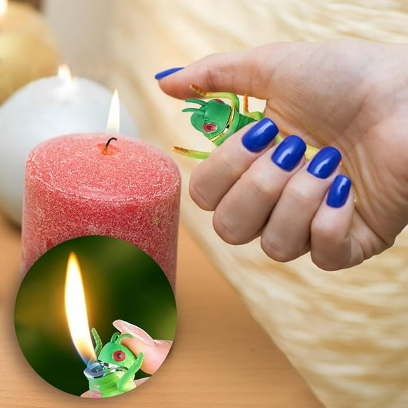 sdhkgrrt under $5 Novelty Lighter, Realistic Grasshopper Shaped Lighter,Novelty Insect Lighter for Pranks,Open Flame Desktop Lighter,Stress ReliefToyLighter,Unique Gift Lighter for Collectors