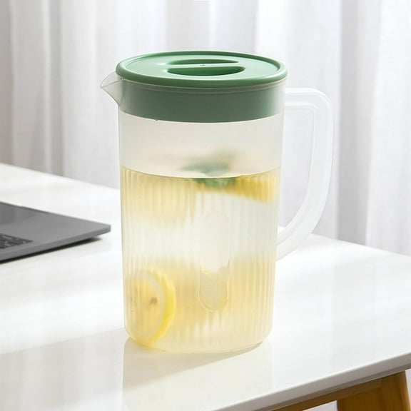 sdhkgrrt under $5 Refrigerator Cold Water Kettle, Refrigerator Cold Kettle Household,Large Capacity Cold Water Dispenser,High Temperature Resistant Water Jar,Summer Drink Storage Container