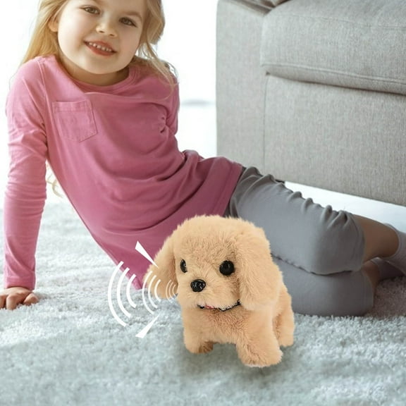 sdhkgrrt under $5 Robot DogToy, Interactive Robot PuppyToy,Walking Barking Electronic Dog,Soft Plush Robotic Pet,KidsLearningToyDog,Realistic Animated Puppy Gift
