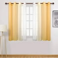 thumbnail image 1 of sdhkgrrt under $5 Sheer Window Curtains, Semi-Sheer Gradient Window Curtain,Light Filtering Two-Toned Linen Curtain,Modern Gradient Color Window Treatment,Faux Grommet Top Sheer Curtain Panel,Home, 1 of 7