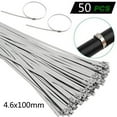 thumbnail image 1 of sdhkgrrt under $5 Stainless Steel Cable Ties, 304 Stainless Steel Cable Ties,Self-Locking Metal Zip Ties,Heavy Duty Binding Straps,Marine Grade Packing Belts,50pcs Multi-Size Ties, 1 of 2