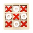 thumbnail image 1 of sdhkgrrt under $5 Tic Tac Toe Game,ChildrenNoughts and Crosses Board GameToy,Educational Tic Tac Toe Game forKidsLearning,Small Wooden Board Game for Indoor Entertainment,Family Party Games, 1 of 6