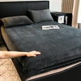 thumbnail image 1 of sdhkgrrt under $5 Velvet Sheet Set, 3-Piece Velvet Flannel Sheet Set, Soft Fuzzy Fleece Bed Sheets, Warm Anti-Static Non-Pilling Pocket Sheet Set, Queen Size Bedding Set, 1 of 7