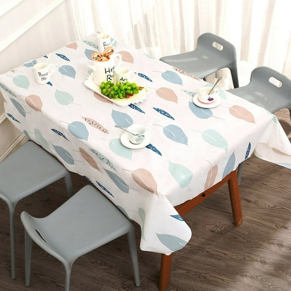 sdhkgrrt under $5 Waterproof Tablecloth, Waterproof Oil Proof Tablecloth,90x137cm PVC Table Cover,Non Slip Dining Table Protector,Washable Kitchen Table Mat,Decorative Rectangular Table Cloth