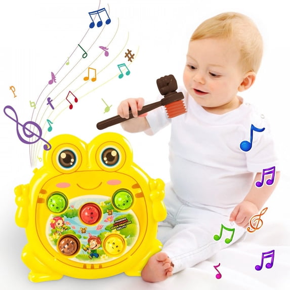 sdhkgrrt under $5 WhackAMole Game, WhackAMole Game Set forKids, Electronic Frog Game with Soft Mallet, LearningToyfor PreStudyers, Birthday Gift forBoysGirls
