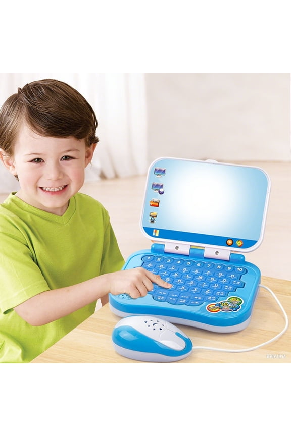 under $5Children's Learning Laptop,Children's Intelligent Laptop LearningToy,Early Education Computer with Star Projection,Interactive English Chinese Learning Machine,Educational Music