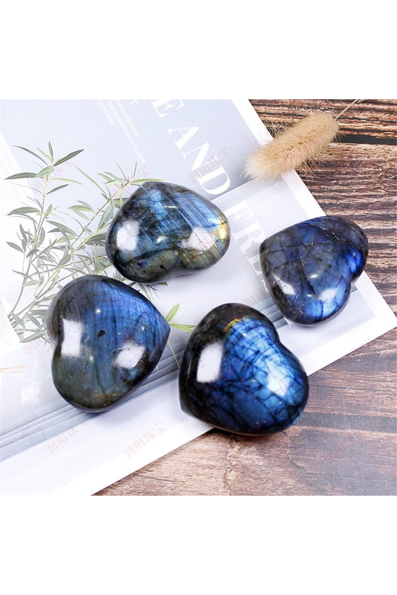 5Pcs Quartz Healing Stone,Crystal Pendant, Healing Quartz Jewelry, Anxiety Relief Stone, Heart Shaped Pendant, Stress Relief Crystal, Meditation Stone, Positive Energy Jewelry