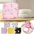 thumbnail image 1 of sdhkgrrt 5Pcs Sanitary Napkin Storage Bag, Zippered Period Pouch For WomenGirlsTeens, Reusable Menstrual Pad Organizer Bag, Leakproof Waterproof Sanitary Product Case For Travel Study Gym Purse, 1 of 9