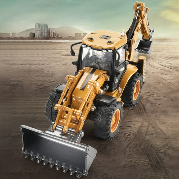 sdhkgrrt under $5ToyExcavator, 1:50 Alloy Two-Way Loader Excavator,Construction Vehicle ModelToySet,Die-Cast Engineering Vehicle Collection,Simulation Construction MachineryToys,Building Site Vehicle