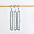thumbnail image 1 of sdhkgrrt 9-Hole Hanger Organizer, Multifunctional Space Saving Closet Organizer for Wardrobe Storage, Foldable Magic Hanger for Travel Home Use, Durable Plastic Clothes Hanger for Garment, 1 of 1