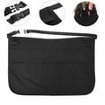 thumbnail image 1 of sdhkgrrt Adjustable Waist Apron, Half Apron, Waist Belt Apron, Adjustable Work Apron for Restaurant Use, Kitchen, Garden, Craft Table, Barbecue, Multi Pocket Server Apron, Water Repellent, 1 of 8