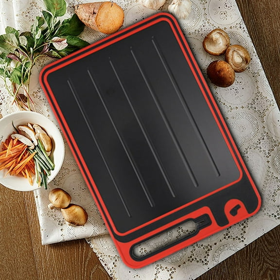 sdhkgrrt Aluminum Cutting Board, Multifunctional Double Sided Cutting Board with Whetstone, Quick Defrost Cutting Board, Meat and Vegetable Cutting Board, Kitchen Chopping Board with Knife Sharpener