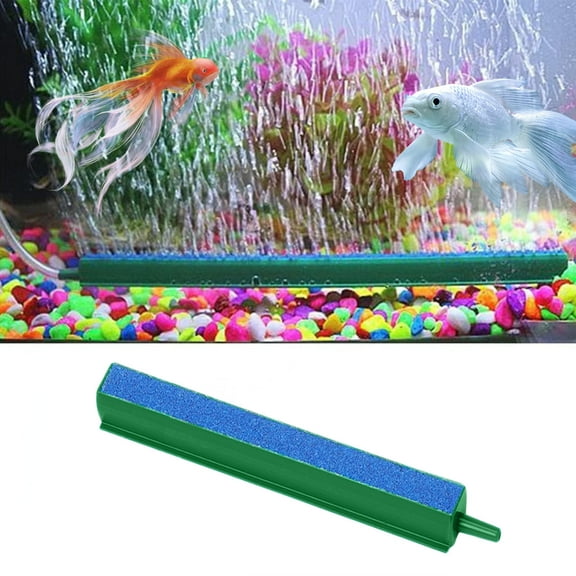 sdhkgrrt Aquarium Bubbler Bar, Fish Tank Oxygen Diffuser Bar for Tanks Small Buckets, 4.5 Inch Long Blue Plastic Oxygenator for Sand Pressing Aquascaping, Aquarium Air Stone Bubbler for Fish Tank