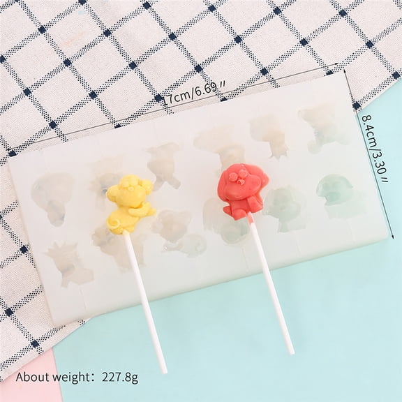 sdhkgrrt Candy Molds, Lollipop Mold, Silicone Candy Mold, Chocolate Making Mold, Cake Decorating Tool, DIY Baking Supplies, for Home Kitchen, Party Treats, Dessert Making