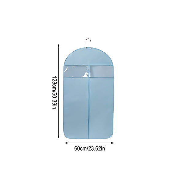 sdhkgrrt Clothing Cover, Transparent Garment Bag for Suits Coats, Heavy Duty Plastic Wardrobe Storage Bag, Dust Proof Hanging Clothes Protector for Home Closet Travel