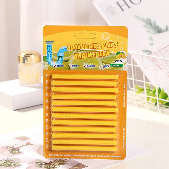 sdhkgrrt Drain Cleaning Rod, Enzyme Drain Cleaner for Kitchen Sink Bath Tub Shower, Sewer Dredging Tool for Hair Grease Soap Scum, Drainage Pipe Decontamination Deodorization for Home Use