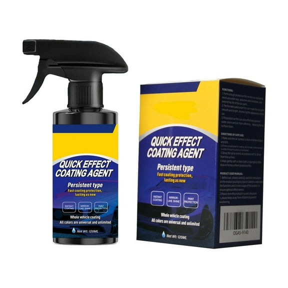 sdhkgrrt Fast Car Paint Coating, Professional Car Coating Spray, Ultimate Paint Protection Nano Ceramic Coating, Hydrophobic Water Repellent Auto Detailing Kit, Long Lasting Shine Car Care Solution