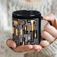 thumbnail image 1 of sdhkgrrt Father's Day Gift Personalized Coffee Mug for Tradesmen, Mechanic And Construction Worker Gift, Tools Themed Ceramic Mug for Dad, Husband, Grandfather, DIY Enthusiast, Unique Birthday Gift, 1 of 9