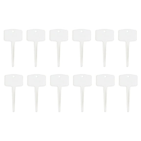 sdhkgrrt Garden Markers, Flower Inserting Ground Card, Gardening Label Plants Name Sign, T-Shaped Plants Tags for Seedlings, Potted Plants, Herb Garden, Waterproof, Reusable Markers