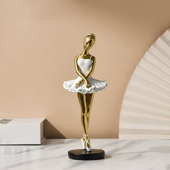 sdhkgrrt Girl Resin Decoration, Ballerina Statue, Home Art Ornament, Bedroom Decor, Desk Figurine, Birthday Gift