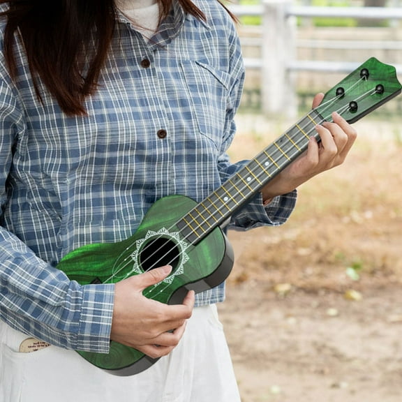 sdhkgrrt Hippopotamus GuitarToy, Playable Ukulele Instrument forKidsToddlers, Early Education MusicToyforChildrenBoysGirls, Simulation Plastic GuitarToyfor Learning Birthday Gift