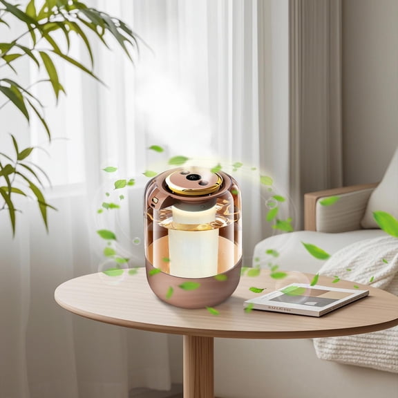 sdhkgrrt Humidifier, USB Bedroom Humidifier, Digital Display Mist Diffuser for Home Office, Large Water Tank, Night Light Feature, Quiet Operation, Dry Air Relief, Aromatherapy Option