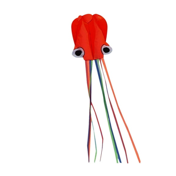sdhkgrrt Kids Kite, Easy Fly Octopus Kite, Soft Power Kite for Beach Park, No Assembly Required, Portable Folding, Outdoor Activity, Family Fun, Wind Play