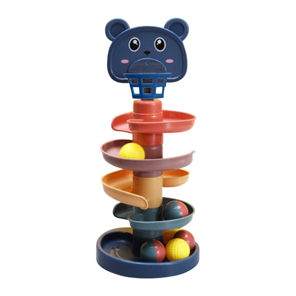 sdhkgrrt Little One Tower And Roll Tower, Educational DevelopmentToysForKids, Visual TrackingToysImprove Concentration, MontessoriToysFor Little One, Fine Motor SkillsToysFor BoysGirls,