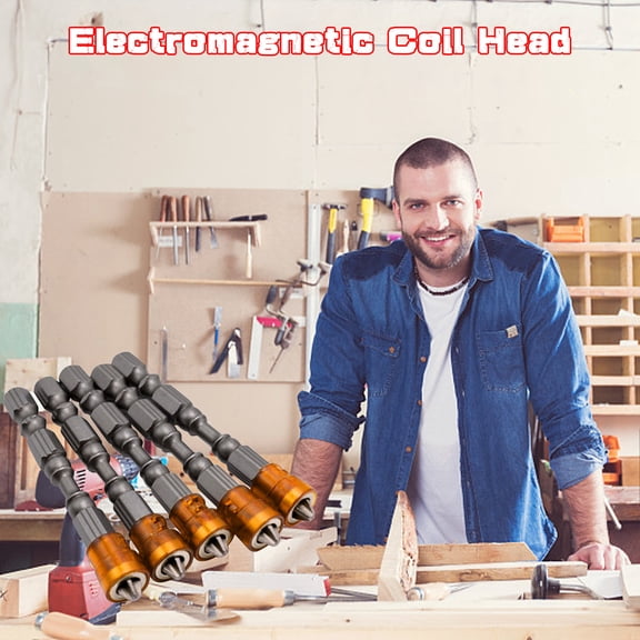 sdhkgrrt Magnetic Drywall Screwdriver Bits, Screwdriver Bits, Magnetic Plasterboard Screwdriver Bits, Depth Stop Bits for Drywall, Drilling, Construction, Repair, Installation, Tool Accessory