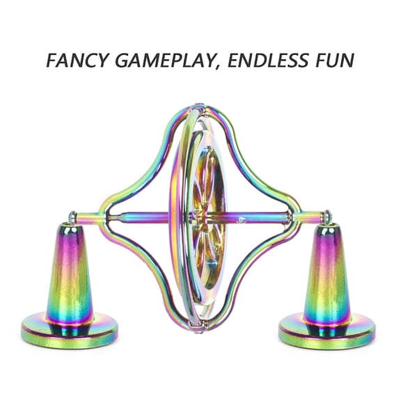 sdhkgrrt Metal Gyroscope, Anti Gravity DecompressionToyfor AdultsKidsStress Relief, Intricately Carved Alloy Spinning Top for Focus and Balance, FidgetToyfor Office Home Desk Classroom Gifts