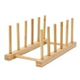 thumbnail image 1 of sdhkgrrt Multifunctional Bamboo Dish Rack, Multifunctional Bamboo Dish Drainer Rack, Kitchen Countertop Organizer Storage, Space Saving Drying Rack For Dishes, Eco Friendly Utensil Holder For Home, 1 of 2