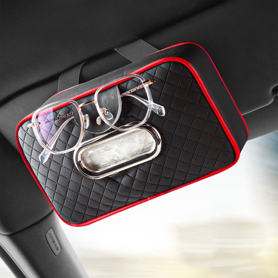 sdhkgrrt Multifunctional Car Visor Organizer, Car Paper Towel Holder, Multifunctional Sun Visor Organizer, Creative Car Accessories Storage Box, Essential Vehicle Interior Organizer For Glasses