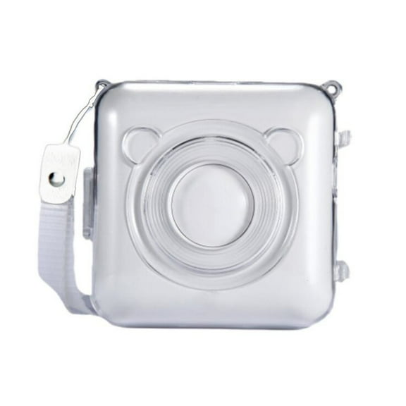 sdhkgrrt Printer Case, Thermal Printer Protective Case, Bluetooth Printer Anti Drop Cover, Transparent Hard Shell for Printer, Portable Printer Case with Strap, Scratch Resistant Printer Cover