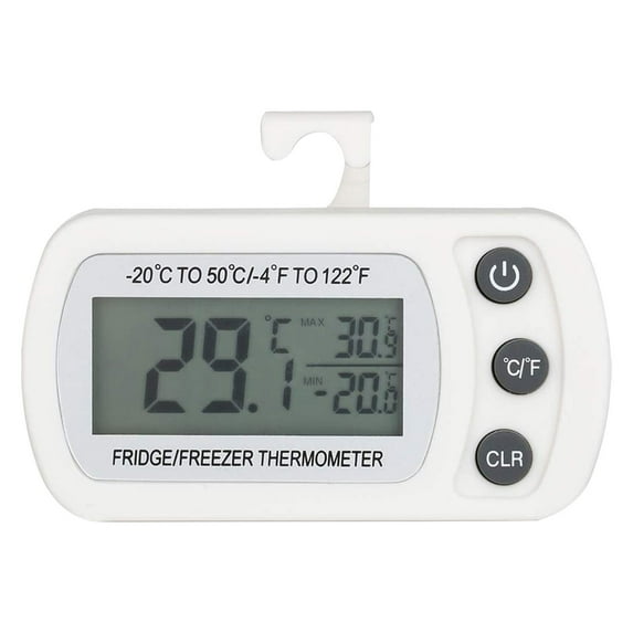 sdhkgrrt Refrigerator Thermometer, Digital Wireless Fridge Freezer Thermometer for Kitchen, Large LCD Display with Max Min Memory, Accurate Temperature Sensor for Home Food Safety, Freezer