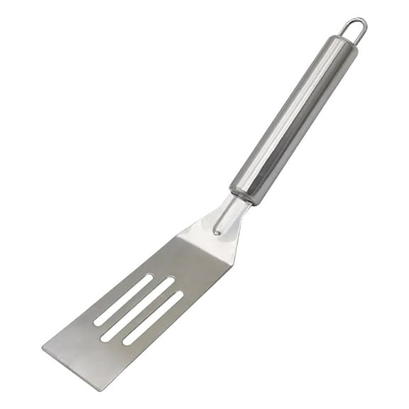 sdhkgrrt Stainless Steel Spatula, 9.8-Inch Slotted Non-Stick Metal Spatula, Mini Turner Flipper Spatula for Cooking Baking Flipping Cookies Pancakes Eggs, Kitchen Utensil BBQ Grill Tool