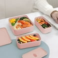 sdhkgrrt,Student Doublelayer Plastic Lunch Box Microwave Office Worker