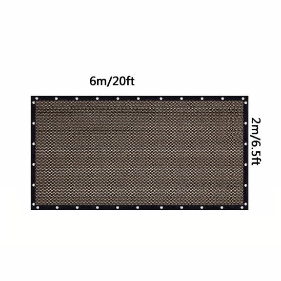 sdhkgrrt Sun Shade Fabric, Durable PVC Shade Cloth for Garden Patio Backyard, Heavy Duty Sunscreen Mesh with Grommets, UV Resistant Sunshade Cover for Pergola Carport Playground Outdoor Shade