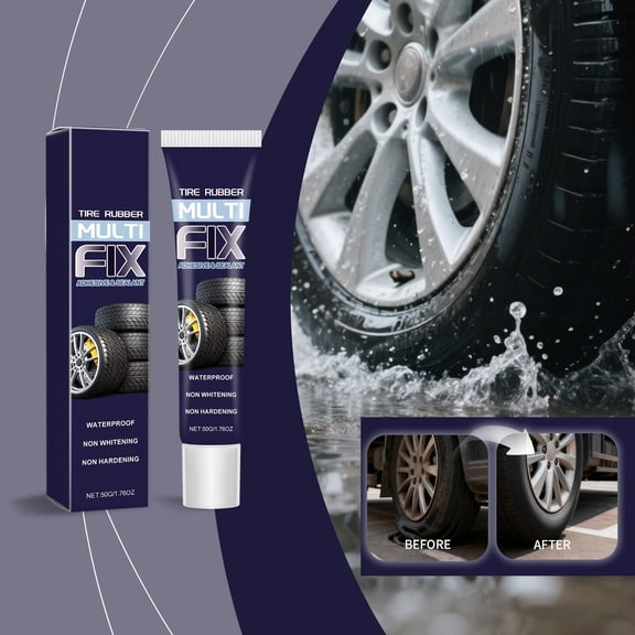 sdhkgrrt Tire Care Rubber, Car Tire Repair, Automotive Rubber Tire Care Adhesive, Tire Side Wall Crack Sealer, Flexible Sealant for Vehicle Maintenance, Garage Tool, Emergency Roadside Fix