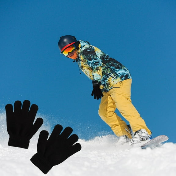 sdhkgrrt under $5KidsKnitted Gloves,KidsKnitted Gloves,Winter Warm Gloves,ChildrenSplit Finger Gloves,Cold Weather Accessories,BoysGirlsWinter Gloves