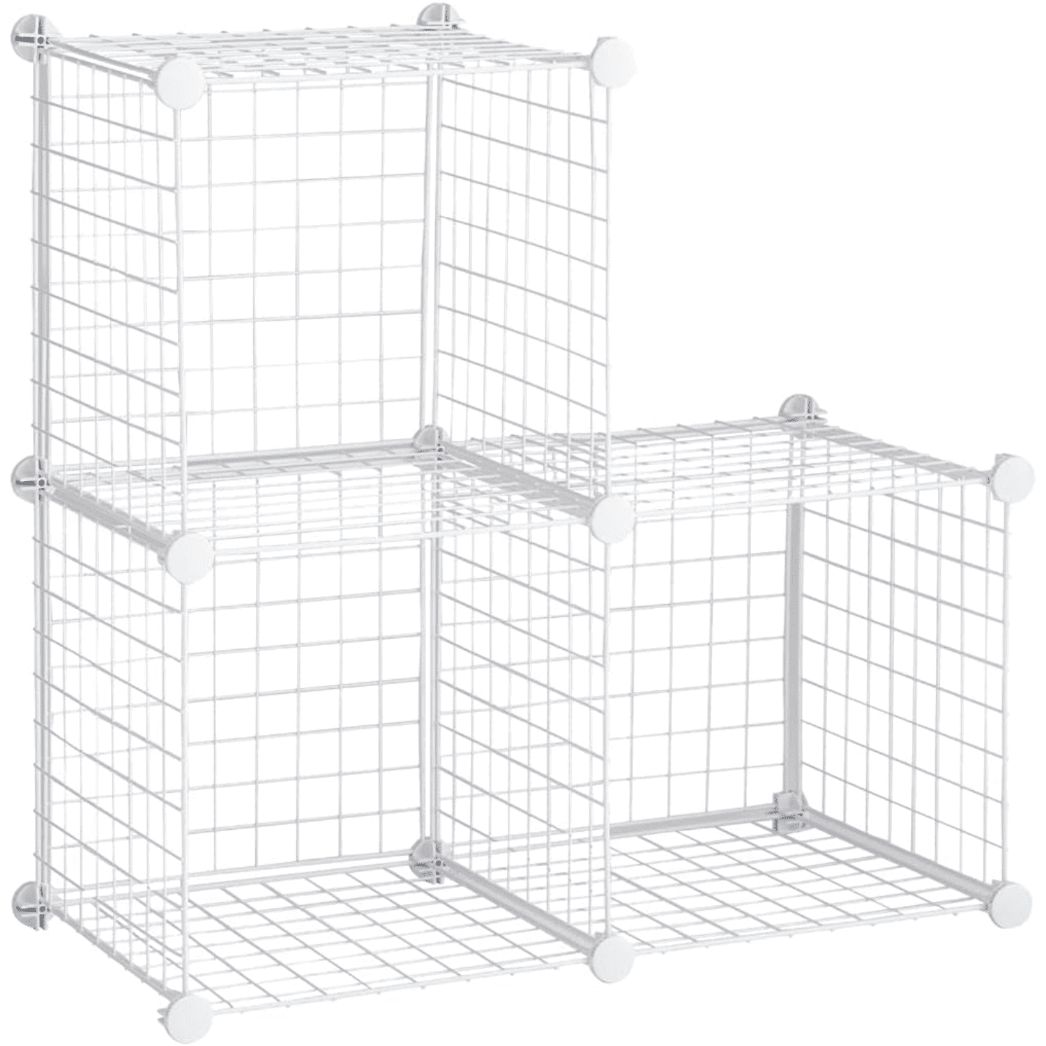 sdzkfor 4-Tier Wire Shoe Rack White Simple Assemble Storage Shelf for ...